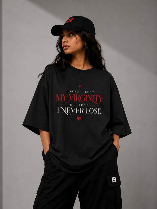 I Never Lose — Confidence Statement Oversized Tee