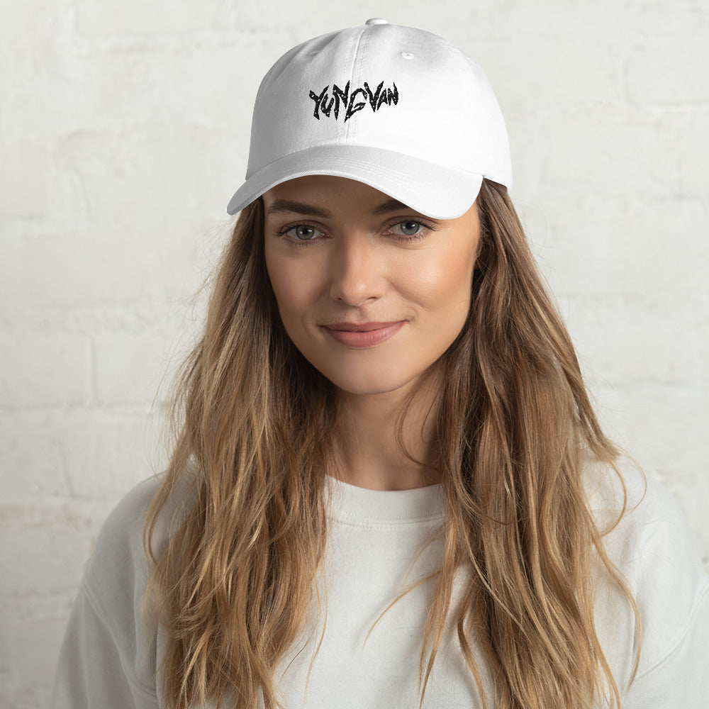 yung van dad hat (white)