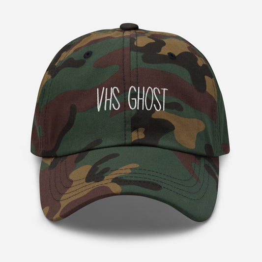 vhs ghost camo dad hat