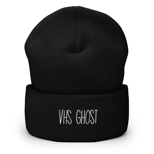 vhs ghost cuffed beanie