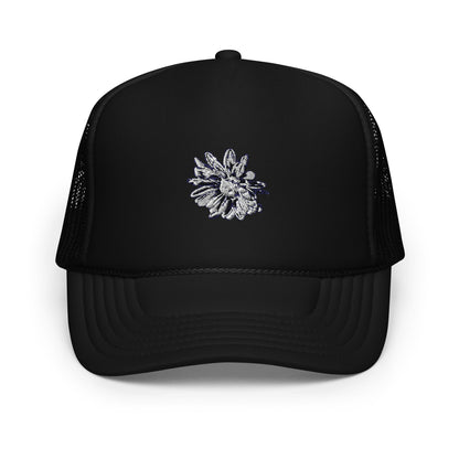 flower trucker hat