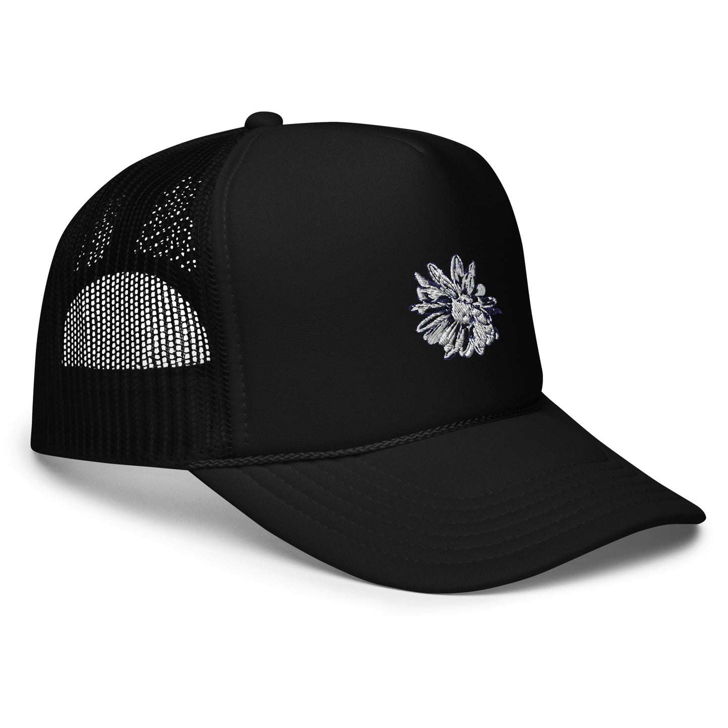 flower trucker hat