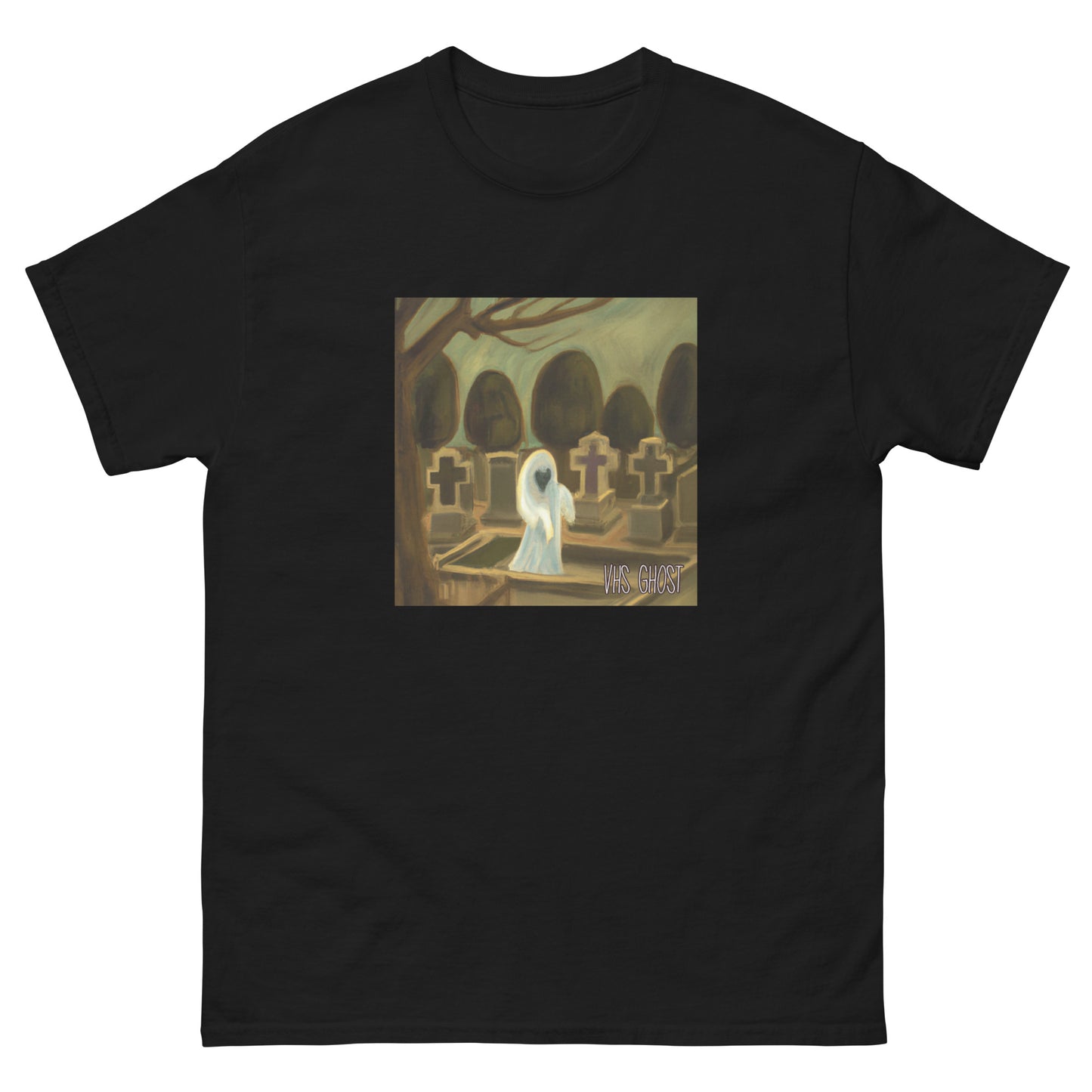 vhs ghost cover t-shirt